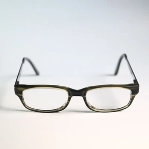 Huveli Milano 3042 col.03 47-17 140 eyeglasses green stripe frame classic N9 - Picture 1 of 8