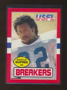 1985 Topps USFL Football -#105 MARCUS DUPREE (New Orleans Breakers) - Picture 1 of 2