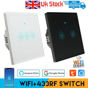 Tuya Smart Wifi Touch Light Switch NO Neutral Wire Required - UK 1/2/3 Gang --- - Picture 1 of 23