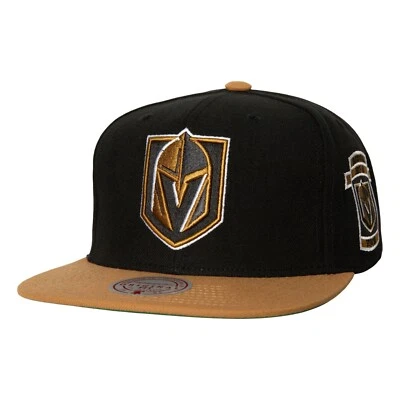Chapéu Snapback Novo em Folha Mitchell & Ness Knights NHL 2 Tons Patch - Imagem 1 de 4
