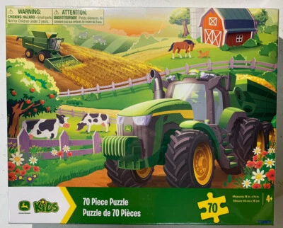 Rompecabezas John Deere Niños 70 Piezas Granja Tractor Escena 18" x 14" LP79642 Edades 4+ Foto 1 de 2