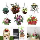 Greenery Potted Doll Accessories Floral Hanging Basket Dollhouse Flower Bonsai
