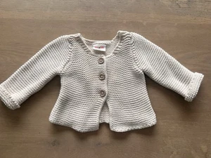 JACK + MILLY Baby Girl Knitted Jacket Cardigan Cream 000 3-6mths - Picture 1 of 6
