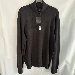 Nuevo Jos A. Suéter de cuello alto 100 % lana merino Bank Travelers para hombre talla XXL gris - Imagen 1 de 9