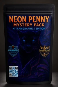 Neon Penny Mystery Pack – NitramGraphics Edition – 5 Rolls + 2 Mystery Bonuses! - Picture 1 of 24