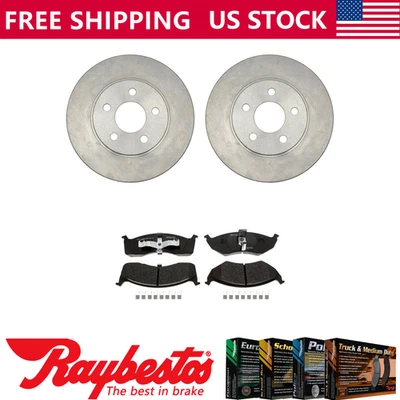 Rotores de freno delanteros + pastillas de freno metálicas para Chrysler Town & Country 1996-1999 Foto 1 de 4