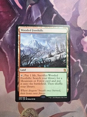 Wooded Foothills - MTG - Khans of Tarkir - Rare - Lightly Played - Image 1 of 4