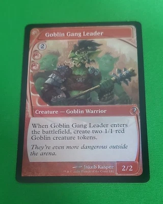 MTG Goblin Gang Leader 144 | FUTURE SIGHT | NM Near Mint | MB2 | 2024 Foil - Image 1 of 2
