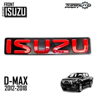 For Isuzu Dmax D-Max Pickup Ute 2012-2018 Grille Logo Front Red Isuzu Emblem - Picture 1 of 8