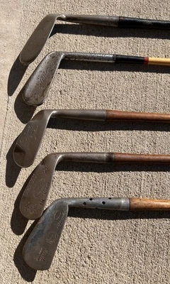 5 VTG HICKORY SHAFT GOLF CLUBS - Mashie - Assorted - Image 1 of 4