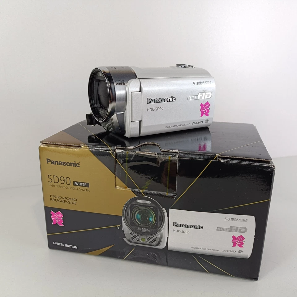 Panasonic HDC-SD90 Full HD Camcorder london Olympics Limited Edition White  - Image 1 of 4