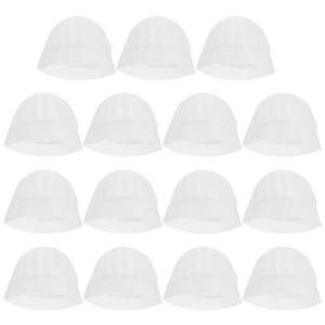 15pcs Disposable Kids Chef Hats Small White Non-Woven Kitchen Caps For Cooking - Picture 1 of 12