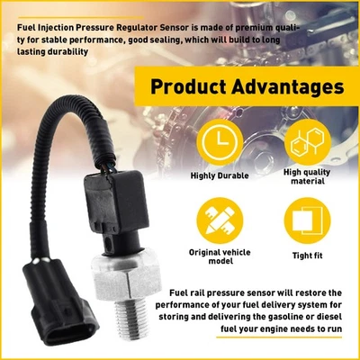 for 2007-11 LEXUS GS350 GS450H IS250 IS350 Injection Fuel Pressure Sensor US - Image 1 of 4