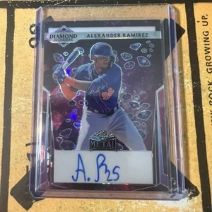 2023 Leaf Metal Alexander Ramirez Diamond Wonders Auto Purple 1/1 New York Mets - Picture 1 of 2