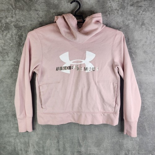 VETEMENTS Felpa con cappuccio donna rosa Under Armour UA Rival pile logo media