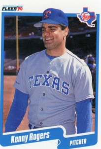 1990 Fleer Baseball Card  #311 - Kenny Rogers RC - Texas Rangers
