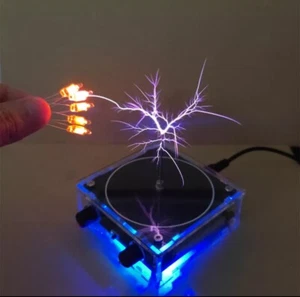 Bluetooth Musik Tesla Spule kann künstlicher Blitzgenerator berühren! US Verkäufer - Bild 1 von 9