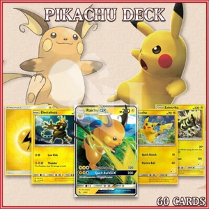Pokemon TCG: PIKACHU 60 DECK | Battle Academy Raichu GX Electabuzz Electivireš„ - Picture 1 of 3