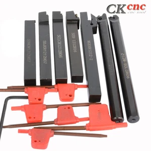 7PCS Set Of 12mm Lathe Turning Tool Holder Boring Bar CNC tools lathe cutting - Picture 1 of 32