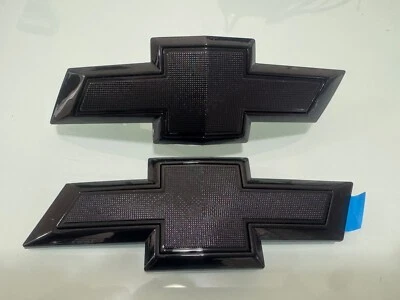 Emblema de pajarita negra brillante delantera trasera para Chevrolet Camaro Custom LS LT 2016-2024 Foto 1 de 3