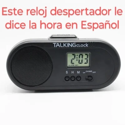 TALKING SPANISH VOICE SPEAKING Battery Alarm Clock LOUD Rooster Habla Español - Image 1 of 4