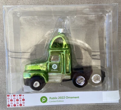 Publix Happy Holiday 2022 Edición Limitada Navidad Cabina Camión Adorno NUEVO Foto 1 de 4