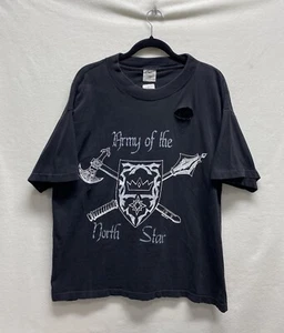 Vintage Enslaved Army of the North Star 1994 Rock Punk Black Metal Shirt Gr. XL - Bild 1 von 9