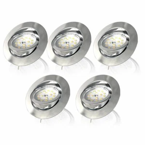 SET 5 Faretti da Incasso LED Ultrapiatti Faretti da Soffitto Dimmerabili 230V Luci da Incasso - Foto 1 di 6