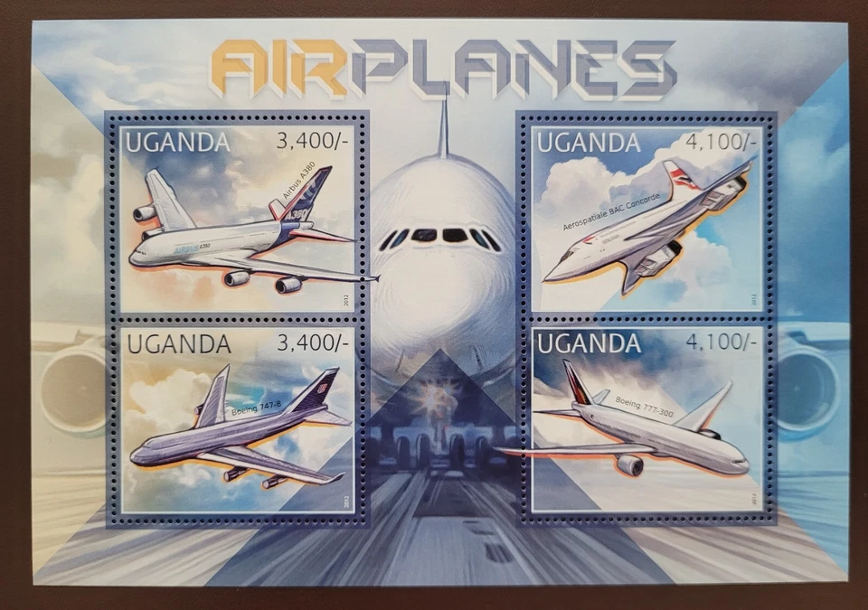 Uganda 2012 / Transporte - Aviones / 4v ms Foto 1 de 1
