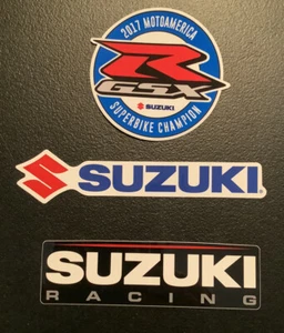 3 Original Suzuki Motorcycle Racing Decals GSXR Suzuki Suzuki Racing Gixxer - Picture 1 of 5