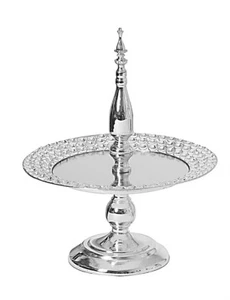 New 46cm Mirror Crystal Cake Stand / Plate - Picture 1 of 1