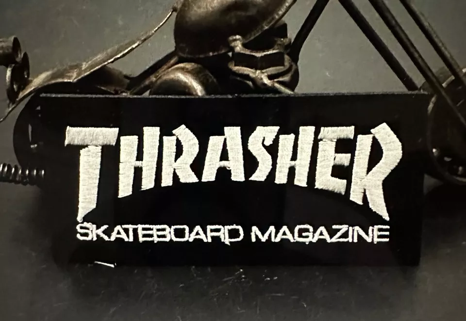 THRASHER EMBROIDERED IRON-ON PATCH...THRASHER SKATEBOARD MAGAZINE... - Image 1 of 2