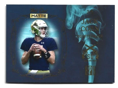 /5 SP 2022 Wild Card Matte SP Exclusive Smoking Guns Football SGN-4 Jack Coan - Image 1 of 2