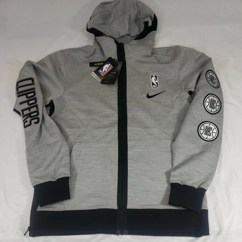 2021 Los Angeles Clippers Nike Authentic Showtime Therma Flex Full Zip Hoodie S Cover