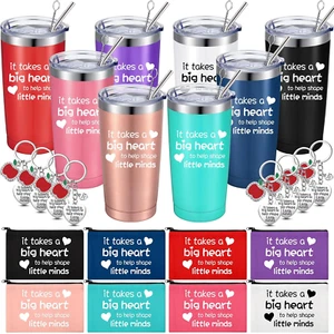 24 Pieces Teacher Appreciation Gifts Bulk 20 Oz Teacher Travel Tumbler Thank You - Picture 1 of 6