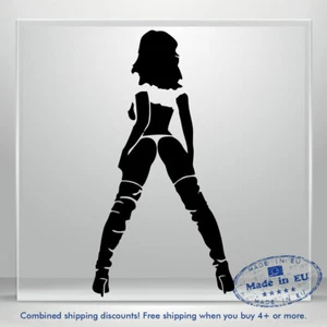 Adult Sexy Decal Hot Girl PinUp Funny Car Bumper Window Vinyl Sticker Decalgirl - Picture 1 of 13