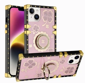 For iPhone 13 Luxury Diamond Case With Kickstand Pink Color - Photo 1 sur 9