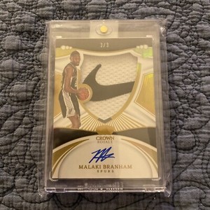 2022 Panini Crown Royale Basketball Malaki Branham Nike Swoosh Auto /3