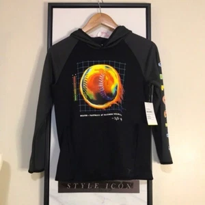 NWT Old Navy Active Boy’s Black Long Sleeve Sweatshirt L (10-12) - Picture 1 of 8