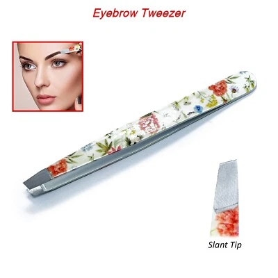 Nueva pinza depilación profesional para cejas Beauty punta inclinada para hombres y mujeres Foto 1 de 2