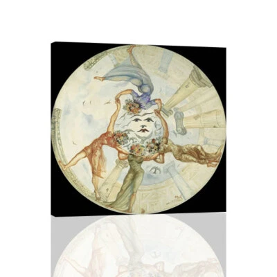 Сальвадор Дали 1942 Танец Цветочных Девиц - ХОЛСТ или ПЕЧАТЬ НАСТЕННОЕ ИСКУССТВО - Изображение 1 из 2