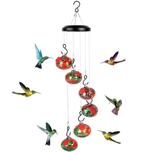 Charming Wind Chimes Hummingbird Feeders For Outdoors Hanging Ant And Bee Garden - Picture 1 of 6