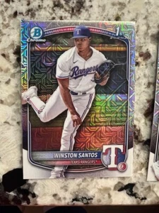 Tarjeta Bowman Mega 1st Prospect 2025 Texas Rangers Winston Santos #BCP-121 - Imagen 1 de 1