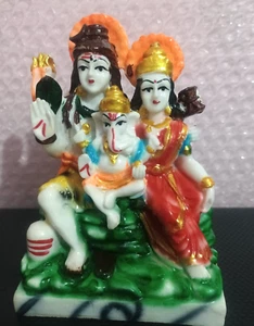 Shiv Parivar God Murti Figurine Religious Pooja Gift Items and Murti for Mandir - Picture 1 of 1