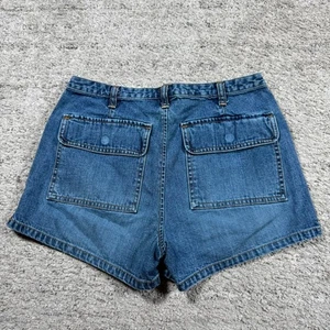 Old Navy Y2K Vintage 2000’s Embroidered Stitched Skater Style Denim Short Shorts - Picture 1 of 8