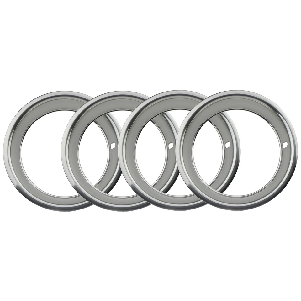 Anillos de belleza para borde de llanta de rueda 15x7/8x2 2/8 acero inoxidable 1964-81 Chevelle Firebird GTO Foto 1 de 4