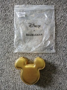 BaubleBar Mickey Mouse Head Ears Disney Metallic Gold Jewelry Box Storage Case - Picture 1 of 17
