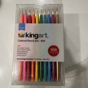Kingart Studio, Set di matite colorate, 100 CT. COLORI UNICI, QUALITÀ STUDIO D'ARTISTA - Foto 1 di 8