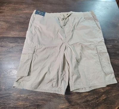 Roundtree & Yorke Casuals 男式直筒短裤 44 高棕褐色工装 — 第 1/4 张图片