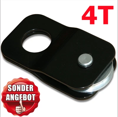 Seilwinde Umlenkrolle Seilzug Stahl 4T Forstseilwinde Seilrolle Heberolle DHL DE - Bild 1 von 4